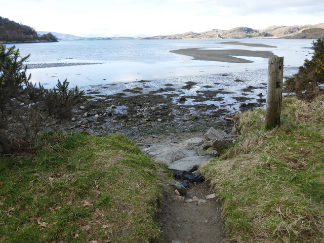 Steps down to the shore, Crinan Ferry © Jonathan Thacker cc-by-sa/2.0 ...