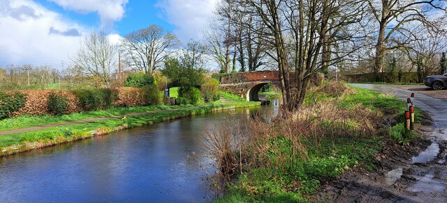 Llangollen Canal at Belmont Bridge © Christopher Hilton :: Geograph ...