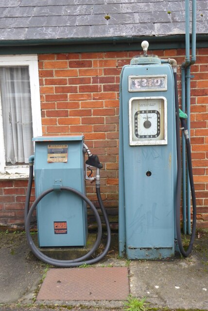 Old petrol pumps © Philip Halling :: Geograph Britain and Ireland