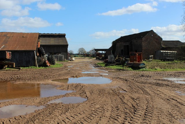 Farmyard At Paradise Lodge © Chris Heaton Geograph Britain And Ireland