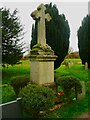 TL1335 : War memorial in the churchyard, Meppershall by Humphrey Bolton
