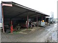 Machinery storage shed at Pwllan farm