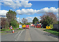 Worts Causeway closed