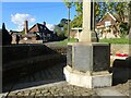 Base of the  war memorial at Yalding