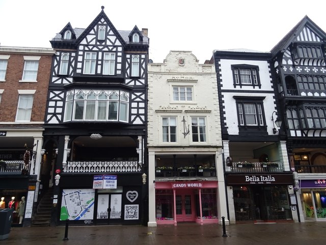 Businesses on Eastgate Street, Chester © JThomas :: Geograph Britain ...