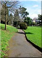 Path in Brinton Park, Kidderminster, Worcs