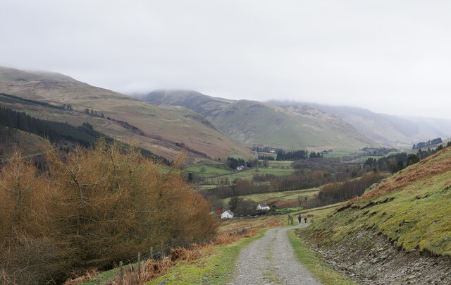 Hill road descending into Moffat Dale © Trevor Littlewood cc-by-sa/2.0 ...