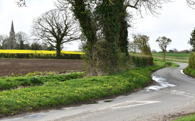 Beeston: Church Road and St. Mary's... © Michael Garlick :: Geograph ...