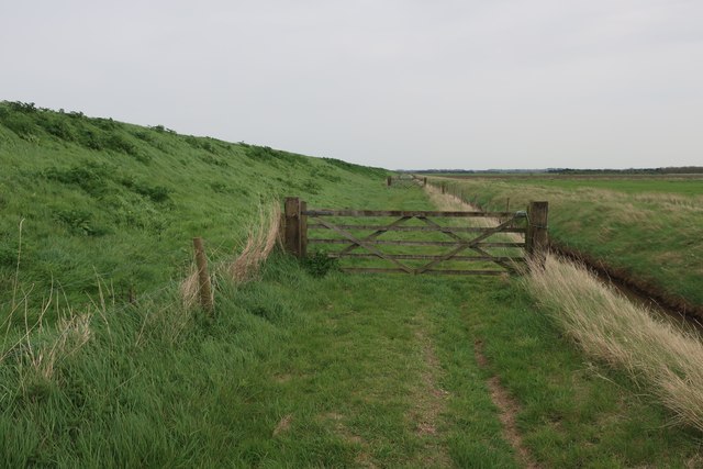 Gates on new section of England Coast... © Hugh Venables :: Geograph ...