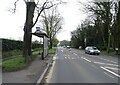 Bus stop and shelter on Tarvin Road (A51)