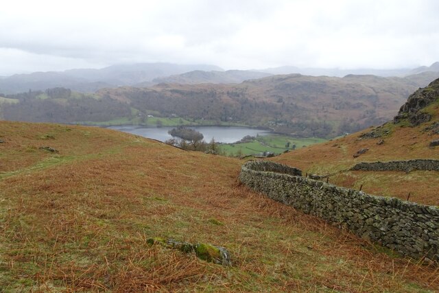 Path and wall above Grasmere © DS Pugh :: Geograph Britain and Ireland