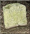 Old milestone at Lodge Hill alongside the A4183 road