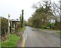 Bus stop and shelter on Over Road