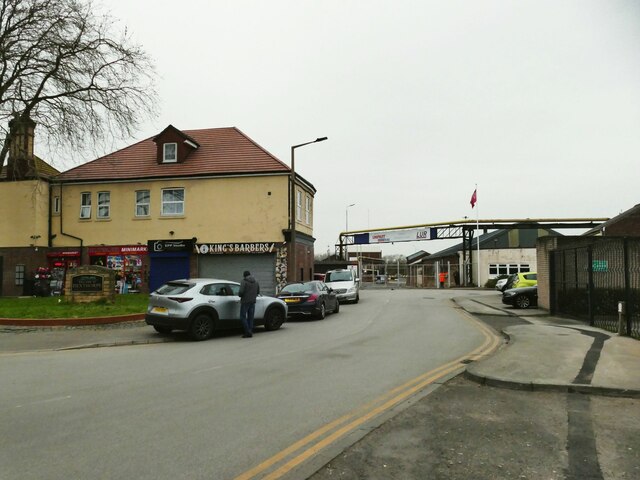 Entrance to Doncaster railway works off... © Stephen Craven cc-by-sa/2. ...