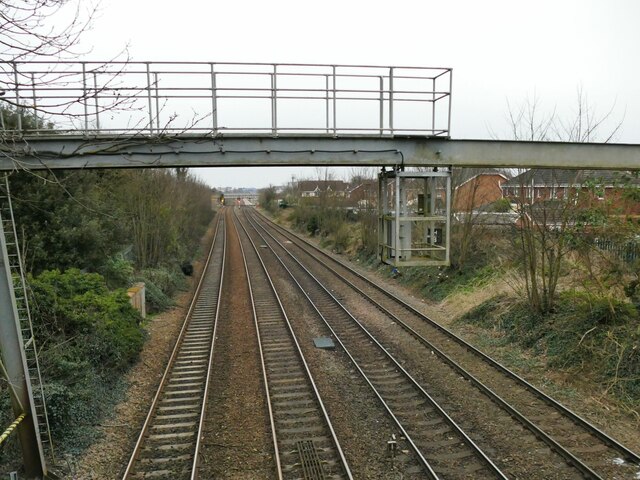 Railway lines approaching Doncaster from... © Stephen Craven cc-by-sa/2 ...