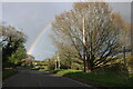 Rainbow over Sudbury Road, Castle Hedingham