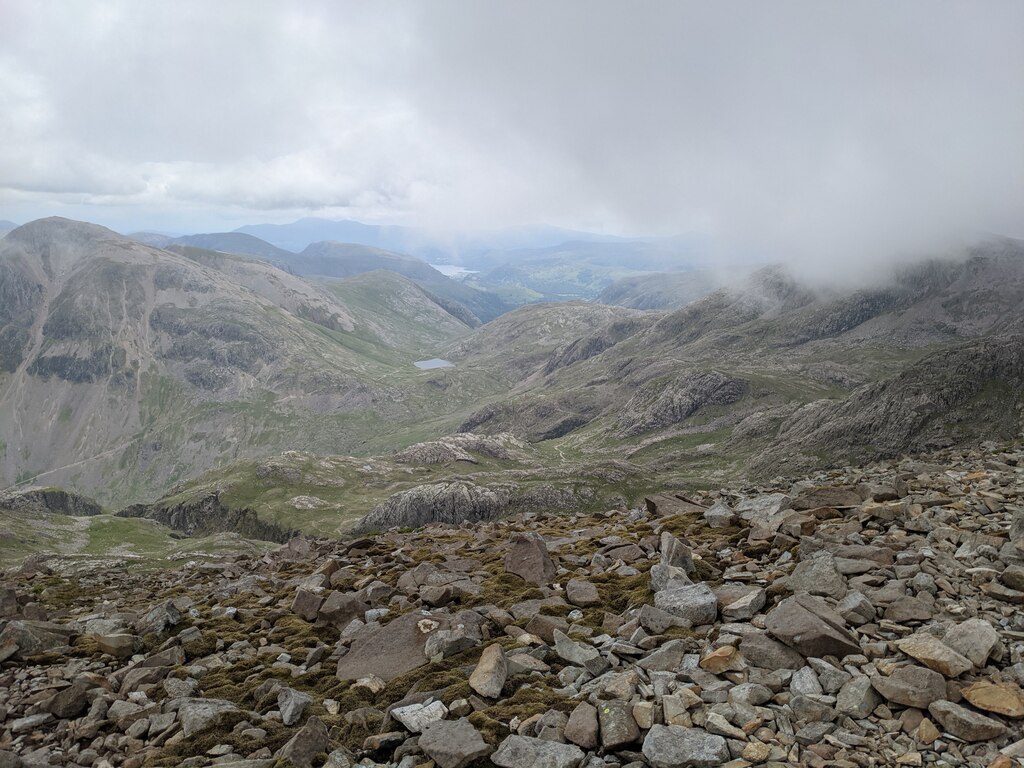 Looking north from Scafell Pike © David Medcalf cc-by-sa/2.0 ...