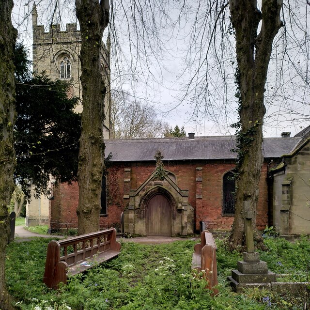 Pews in the churchyard, St Laurence,... © A J Paxton cc-by-sa/2.0 ...