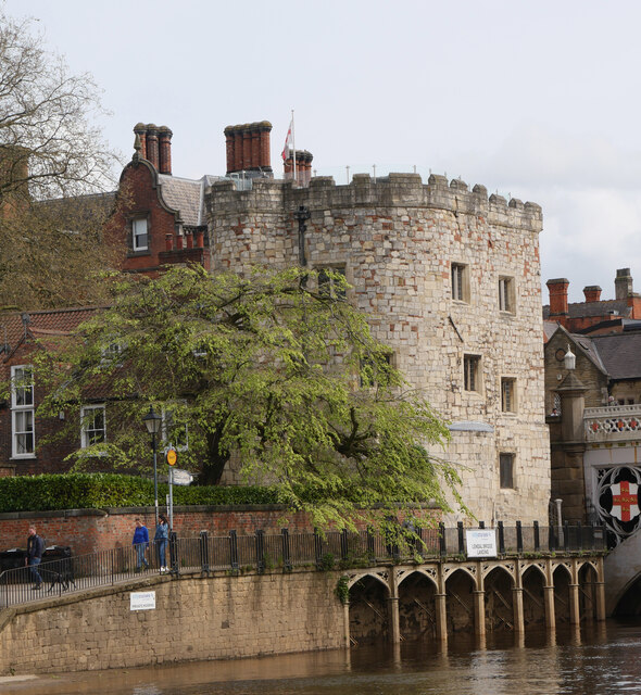 Lendal Tower seen from The Ouse, York © habiloid :: Geograph Britain ...