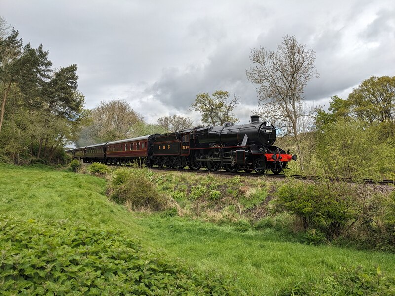 LMS Stanier Mogul No. 13268 on the... © Fabian Musto cc-by-sa/2.0 ...