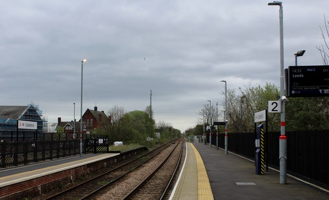 Platform Two on Castleford Station © Chris Heaton :: Geograph Britain ...