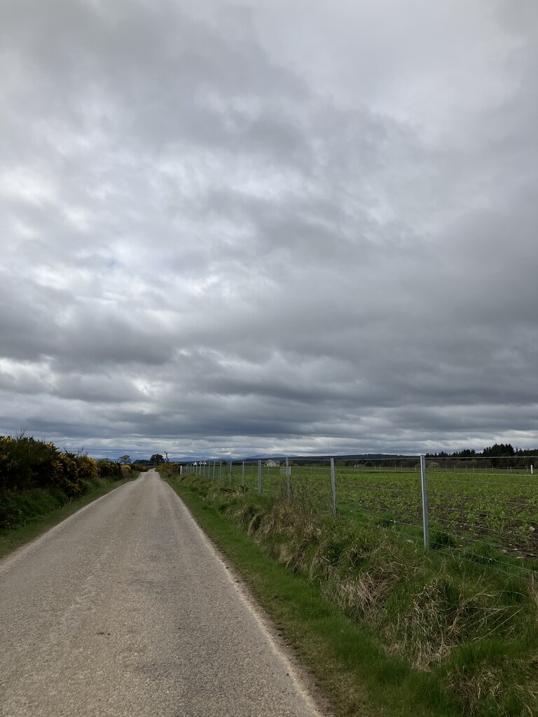 Minor road to Killen © Dave Thompson cc-by-sa/2.0 :: Geograph Britain ...