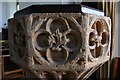 Babcary, Holy Cross Church: The font