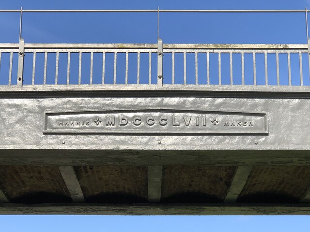 Constructor's plate on steel beam of... © David Robinson :: Geograph ...