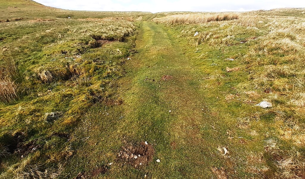 Moorland track heading north passing... © Roger Templeman :: Geograph ...