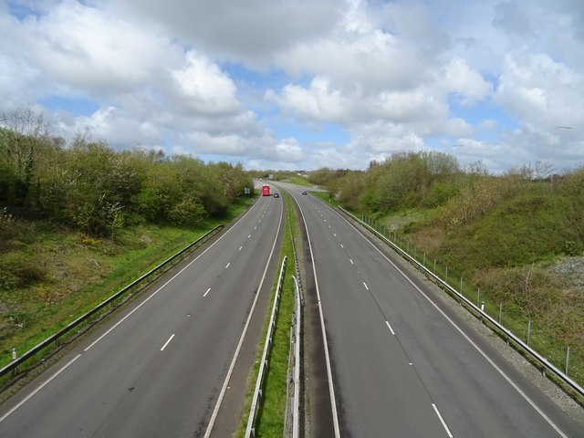 A55 North Wales Expressway towards Holyhead