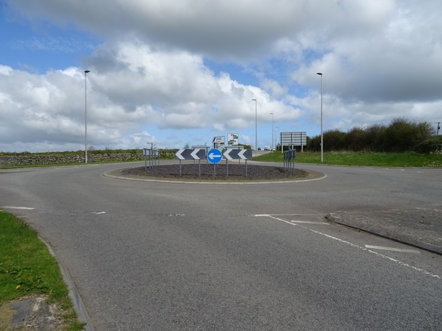 Roundabout on the A5152