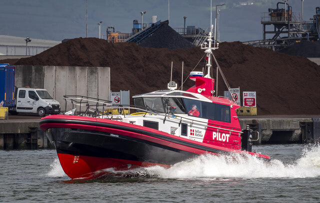 Pilot boat 'Hibernia' at Belfast © Rossographer cc-by-sa/2.0 ...