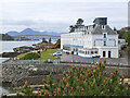 NG7627 : Lochalsh Hotel with Skye in view by Jim Barton