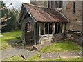 SO7853 : Porch at St. Edburga's church (Leigh) by Fabian Musto