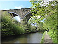 Redundant railway viaduct across canal