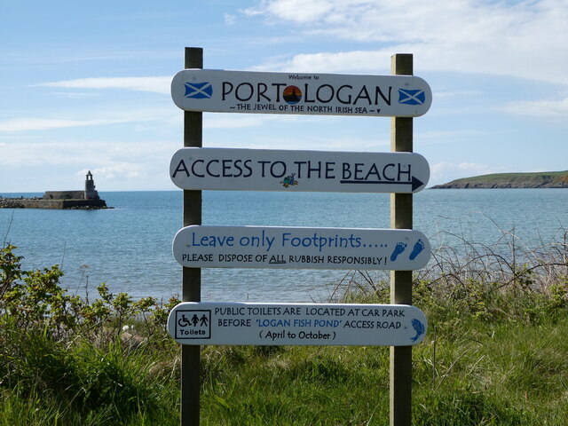 Signs at Port Logan © Billy McCrorie cc-by-sa/2.0 :: Geograph Britain ...