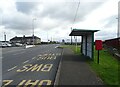 Bus stop and shelter on Holyhead Road, Gaerwen