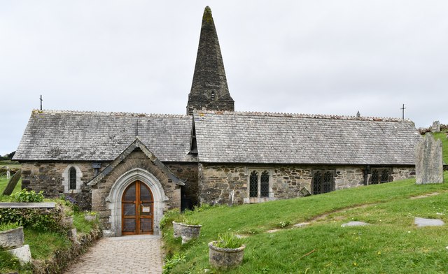 Trebetherick, St. Enodoc's Church:... © Michael Garlick :: Geograph ...