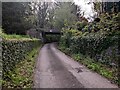 Towards a former railway bridge, Glasbury, Powys