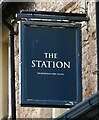 Sign for the Station public house, Colwyn Bay