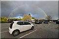 Nantwich Premier Inn: Double rainbow seen from the car park