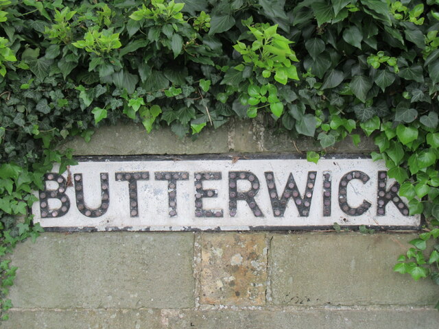 Butterwick sign © T Eyre cc-by-sa/2.0 :: Geograph Britain and Ireland