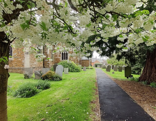 Path through St John the Baptist... © Mat Fascione :: Geograph Britain ...