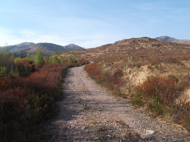 The path heads towards A' Chruach