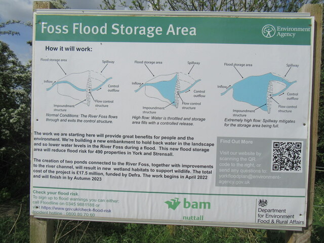 Foss flood storage area © T Eyre cc-by-sa/2.0 :: Geograph Britain and ...