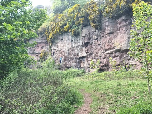 Rock climbing in the Old Quarry at... © Oliver Dixon :: Geograph ...