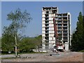 Demolition of the former tax office in Llanishen