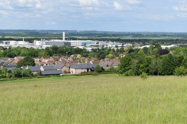 View Over Royston From Therfield Heath © David Martin Cc-by-sa 2.0 