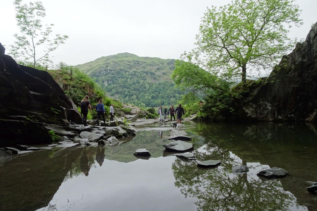 Stepping stones in Rydal Caves © DS Pugh :: Geograph Britain and Ireland