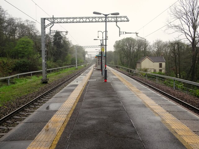 Treforest Estate railway station, Mid... © Nigel Thompson :: Geograph ...